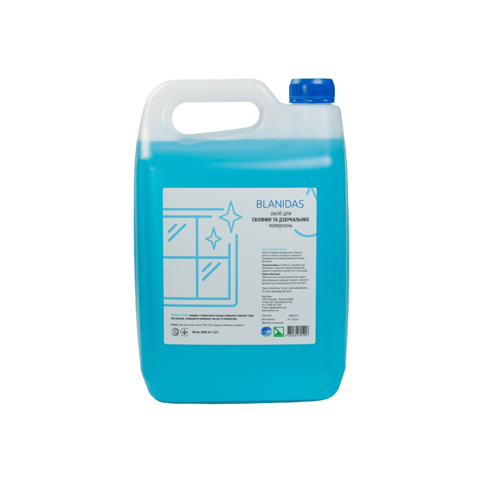 Бланідас – засіб для скляних та дзеркальних поверхонь